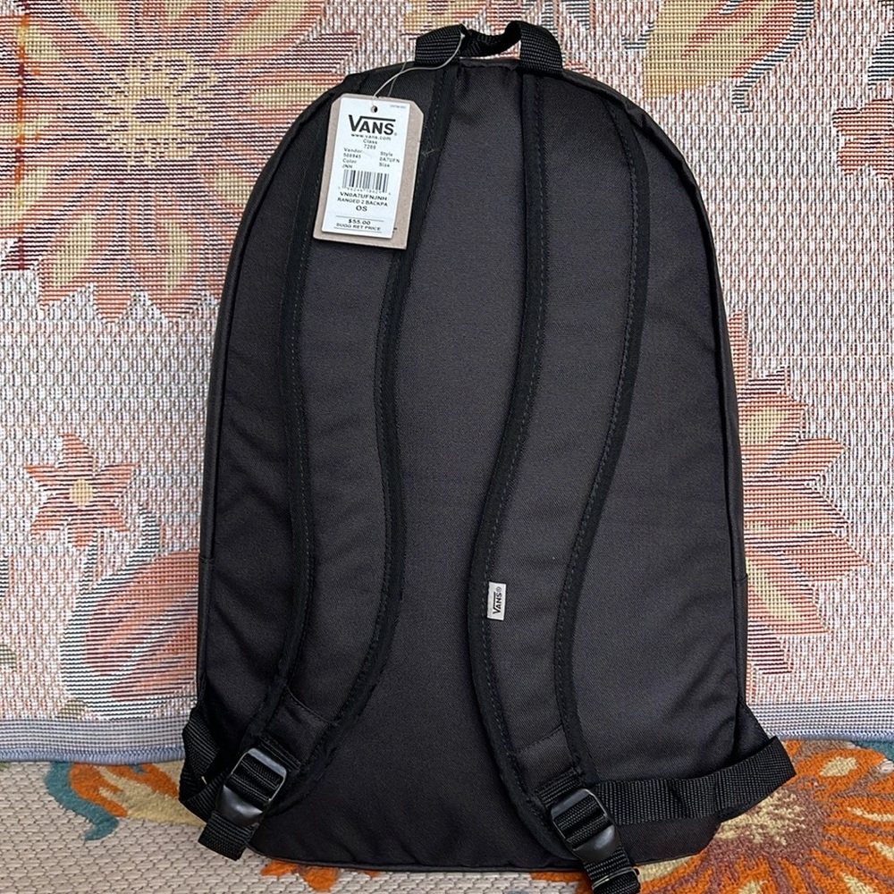 VANS Ranged 2 Backpack Black Women-Men’s Casual School Student Bag VN0A7UFNJNH - Picture 16 of 16
